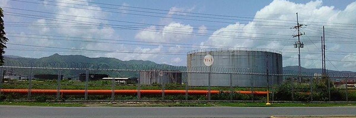 Oil refinery in Venezuela.