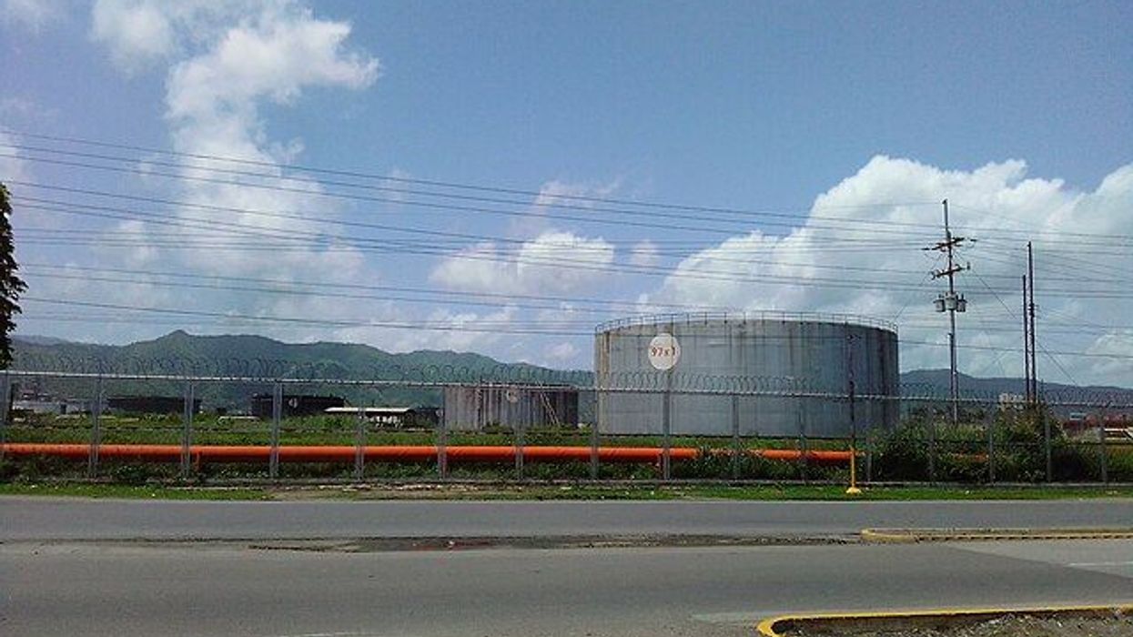 Oil refinery in Venezuela.