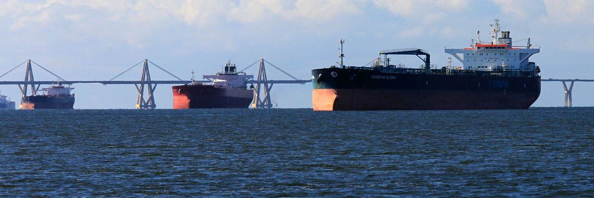 Oil Tanker anchored in Venezuela