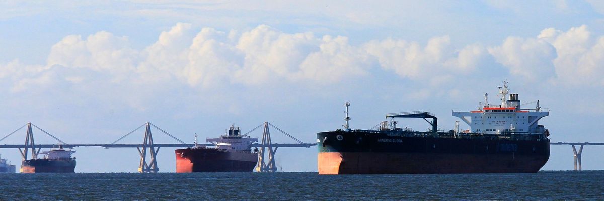 Oil Tanker anchored in Venezuela