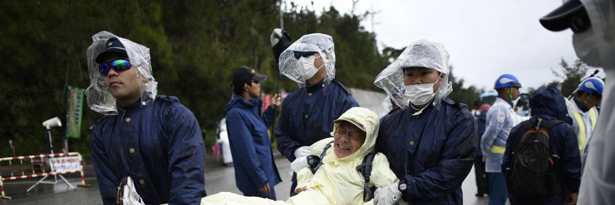 Okinawa base protest