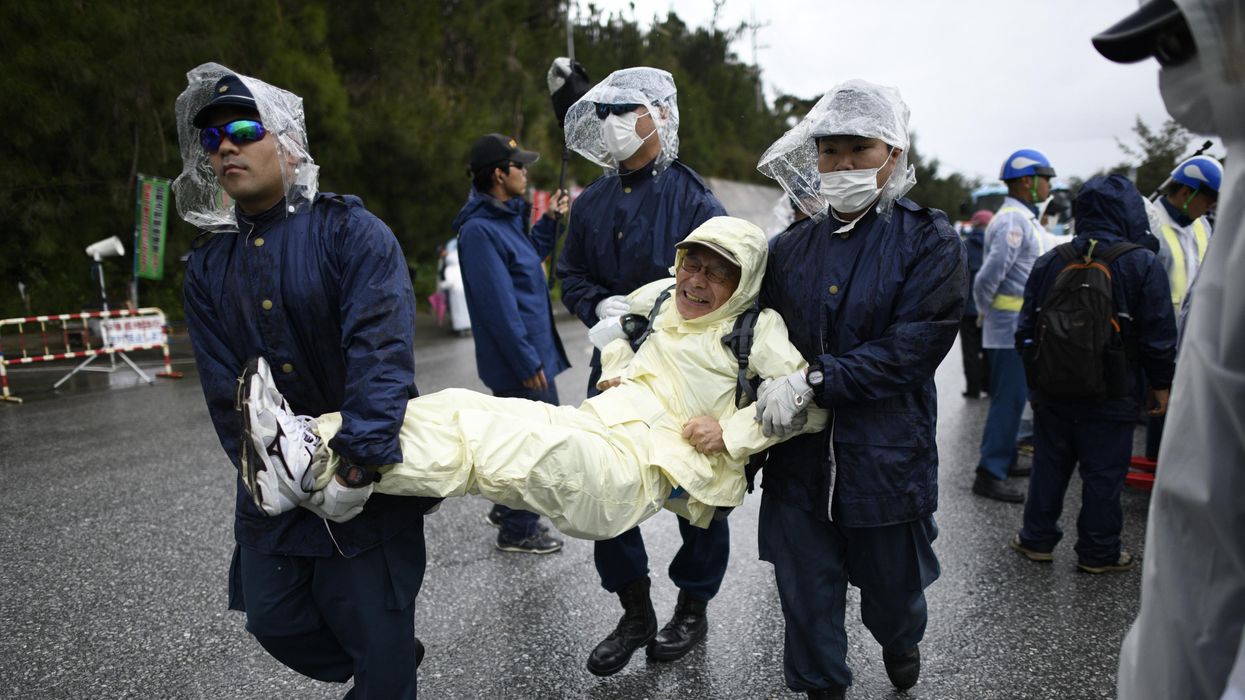 Okinawa base protest