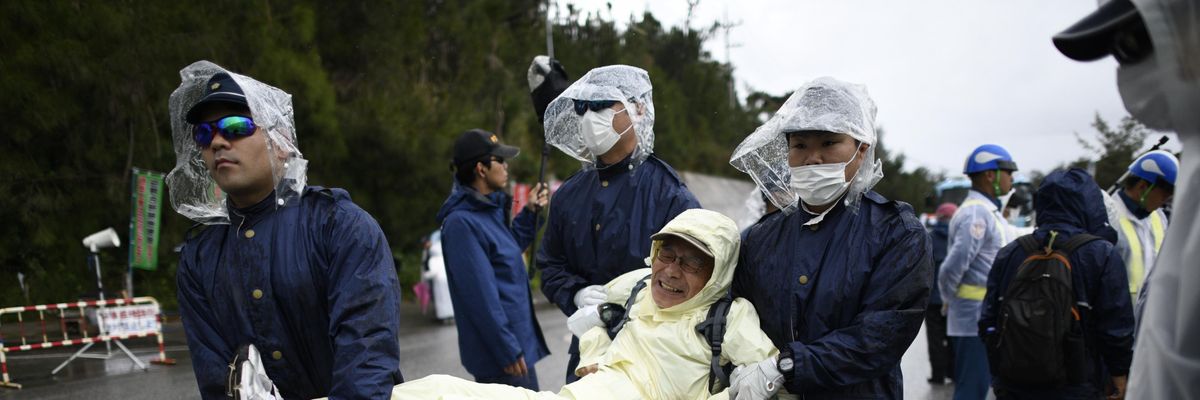 Okinawa base protest