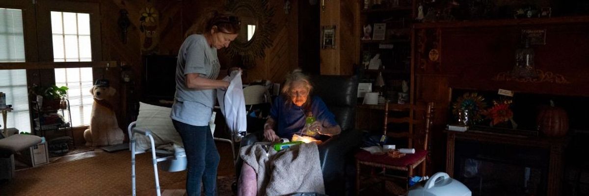 Old woman and her neighbor