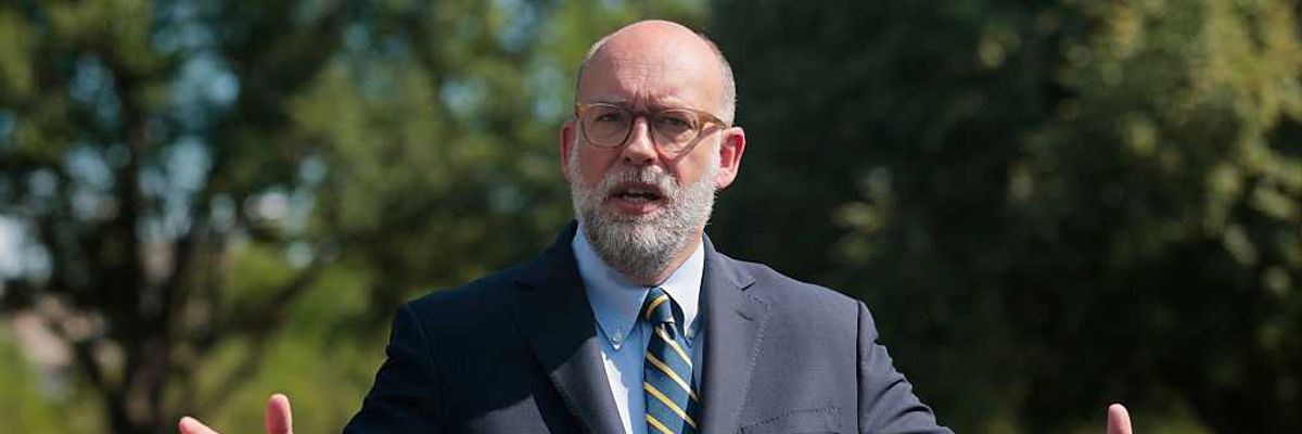 OMB Director Vought Speaks To Media At The White House