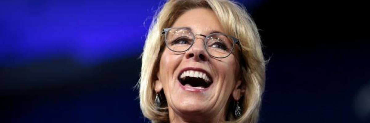 Calls to #StopBetsy After Education Secretary Takes 'Horrific Step Back' on Title IX