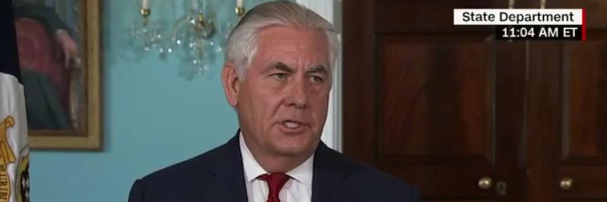 Given Chance, Tillerson Doesn't Deny He Called Trump a 'Moron'