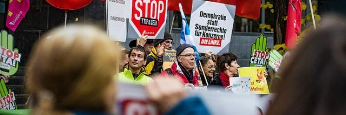 Canada and EU Sign 'Thoroughly Undemocratic' CETA Trade Deal