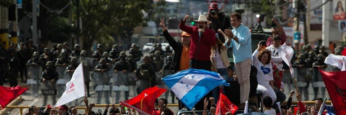 While Pundits Condemn Iran, Honduran Police Kill Street Demonstrators