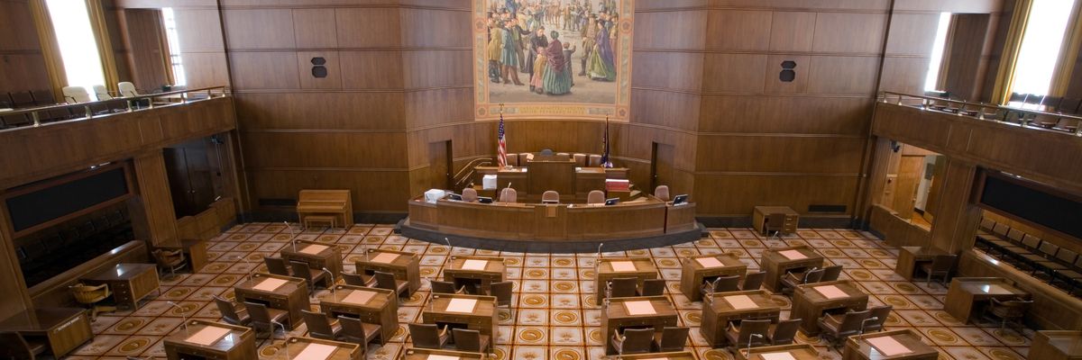 Oregon state Senate chamber 