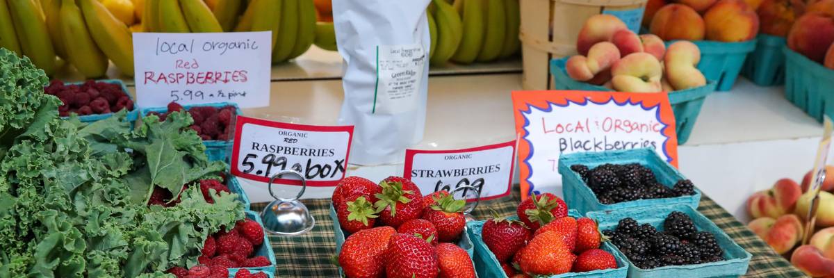 organic produce for sale