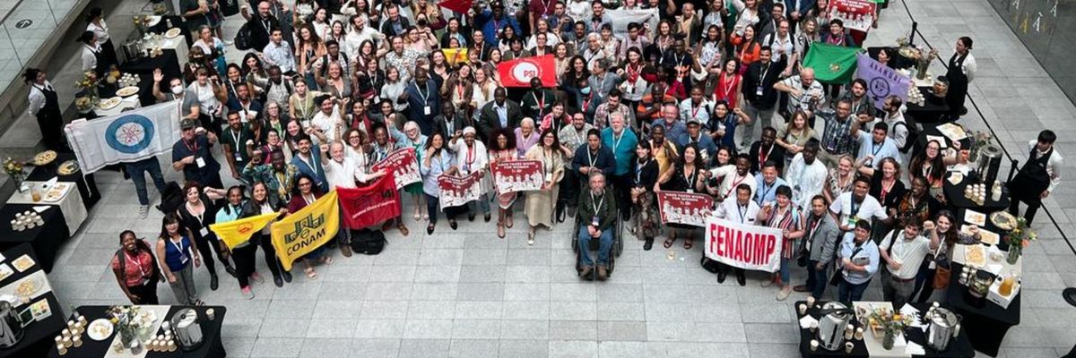 Organizers from across the globe met in Santiago, Chile from November 29 to December 2, 2022 to draft a manifesto for asserting democratic control over public services.