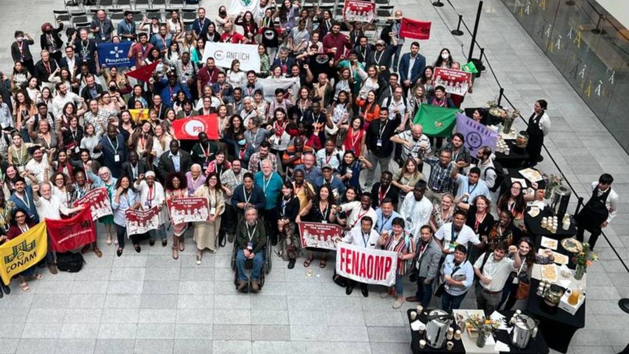 Organizers from across the globe met in Santiago, Chile from November 29 to December 2, 2022 to draft a manifesto for asserting democratic control over public services.