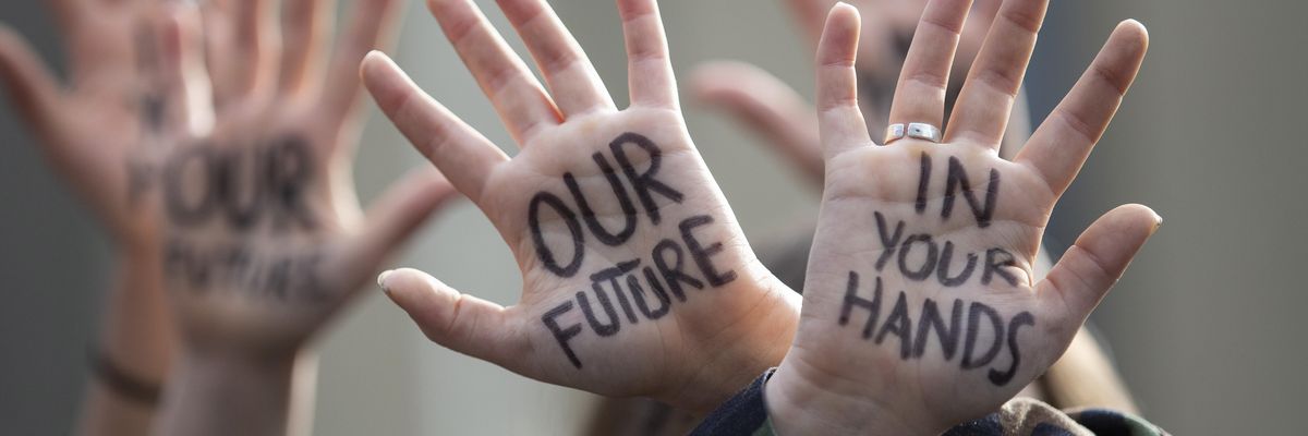 "our future in your hands"