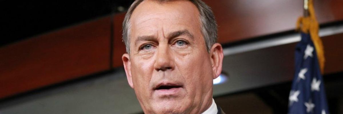 Without Evidence, Boehner Claims NSA Spying Helped Foil DC Terrorist Plot