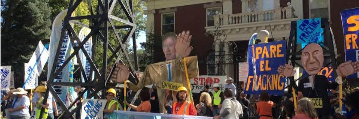 'Not Protesters -- Protectors': Fracktivists Descend on Colorado Governor's Mansion