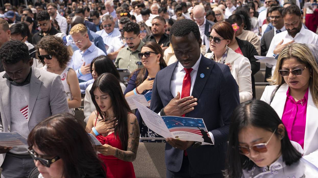 Over 500 Immigrants Sworn In As U.S. Citizens At July 4th Naturalization Ceremony