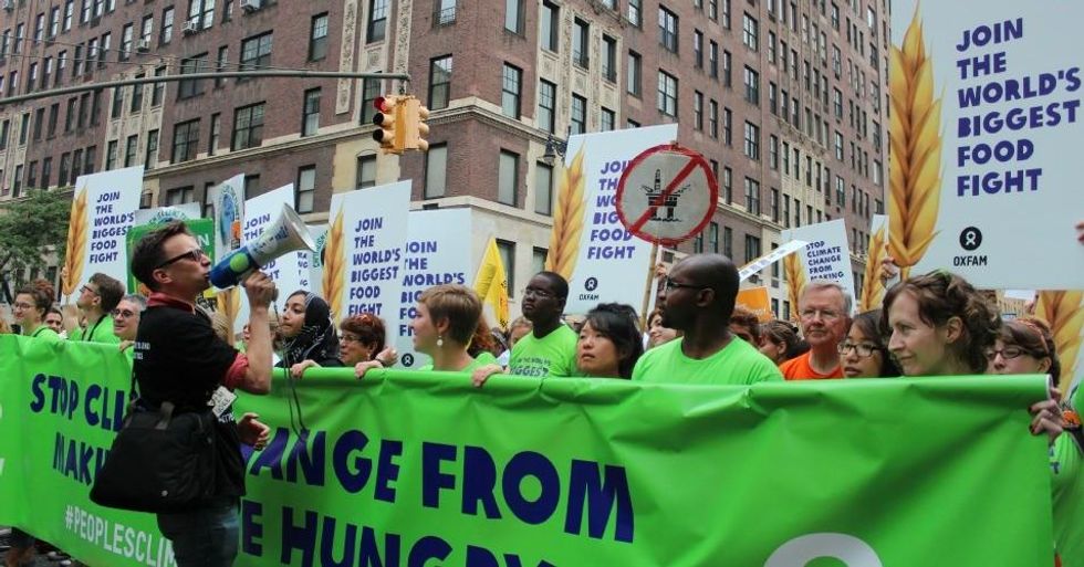 Oxfam joins the People's Climate March on September 21, 2014. (Common Dreams: CC BY-SA 3.0 US)