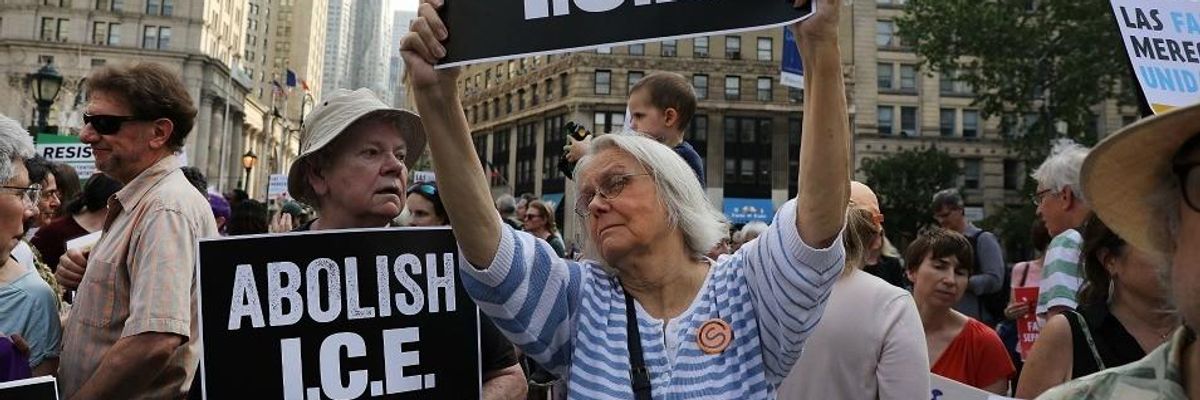 'Don't Party... Return the Children!': While Federal Agents Get White House Salute, Critics Denounce Trump's Xenophobia and Cruelty