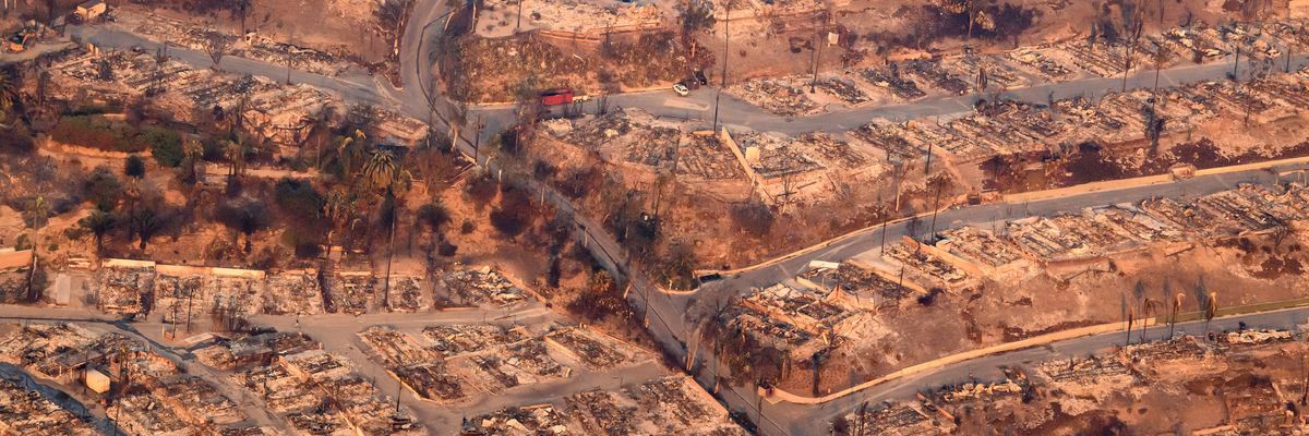 Pacific Palisades neighborhood post fire
