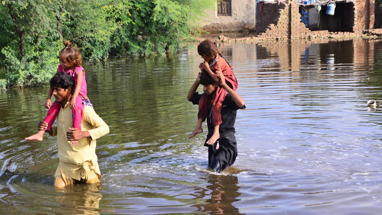 Pakistan flooding victims