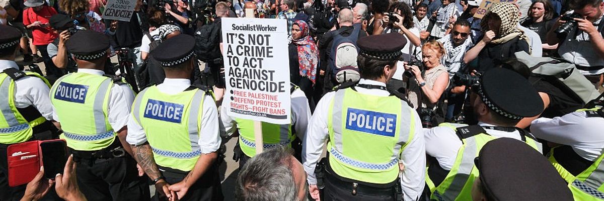 Palestine Action supporters protest and arrests, London