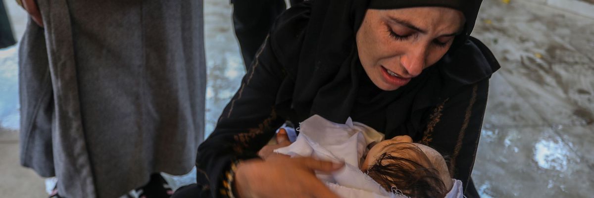 Palestinian baby dies of cold in Gaza