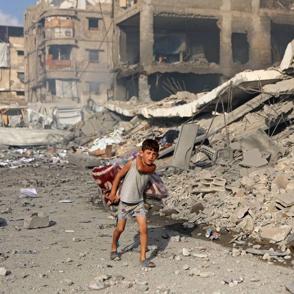 Palestinian boy in Gaza