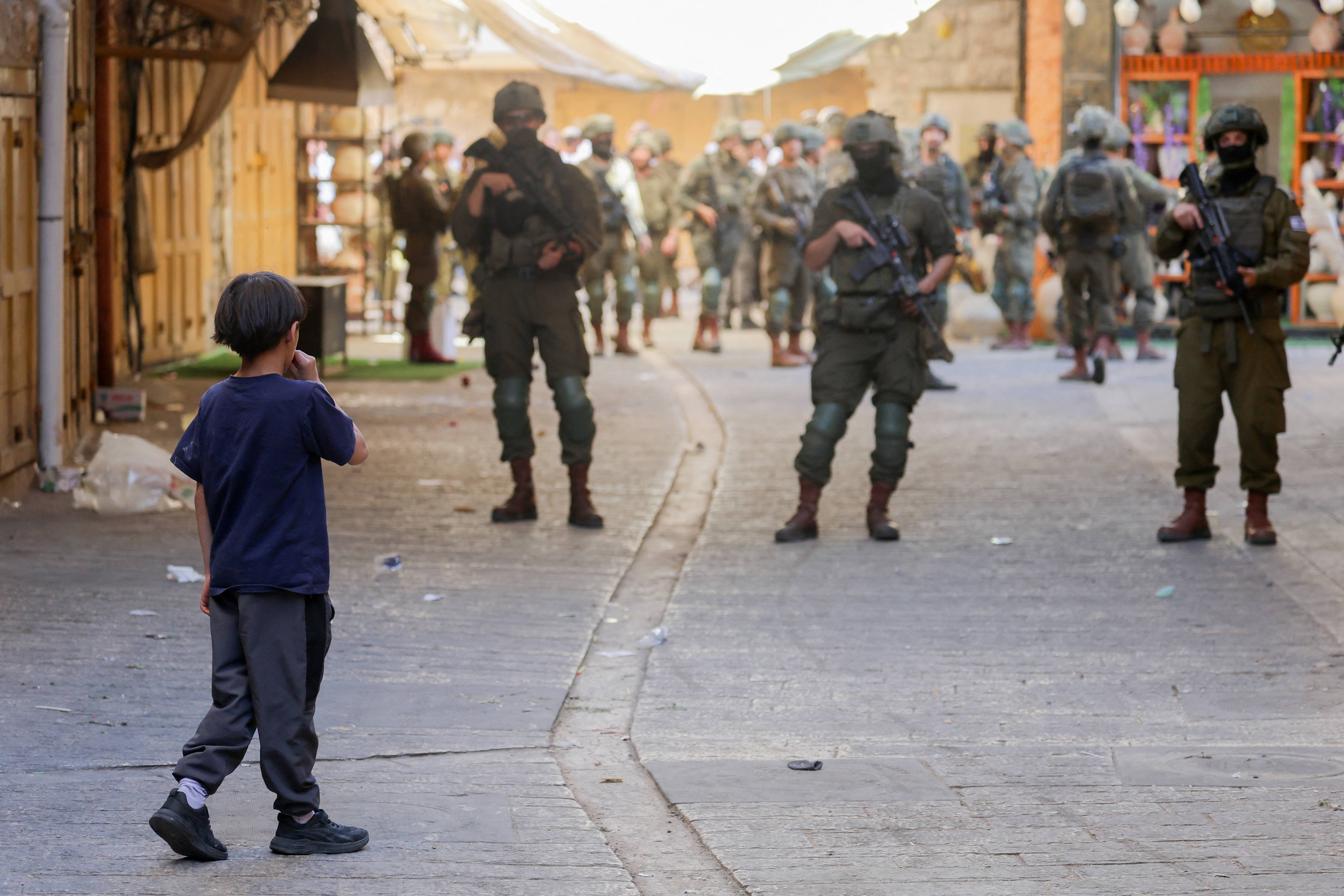 Palestinian child in occupied West Bank