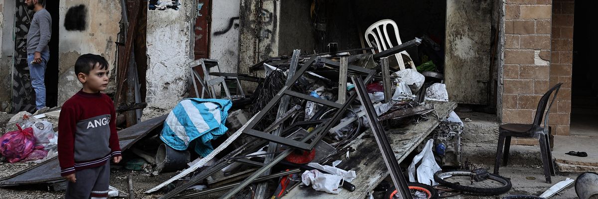 Palestinian child in the West Bank