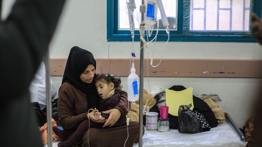 Palestinian child receives treatment