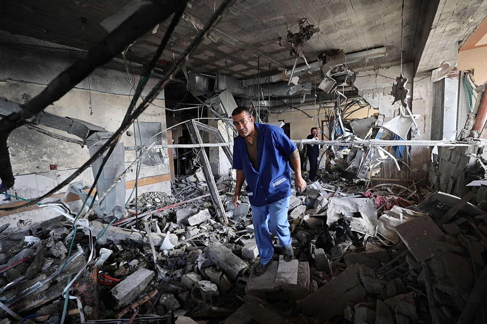 PALESTINIAN-ISRAEL-CONFLICT-MEDIA-HOSTPIAL