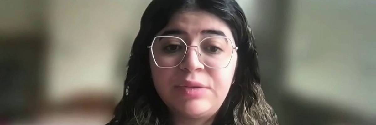 Palestinian journalist Yara Eid appears on Sky News