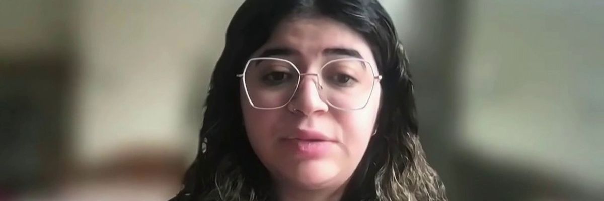 Palestinian journalist Yara Eid appears on Sky News