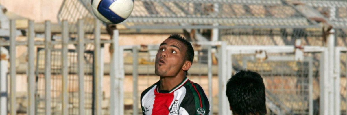 Palestinian player Suleiman Al-Obeid