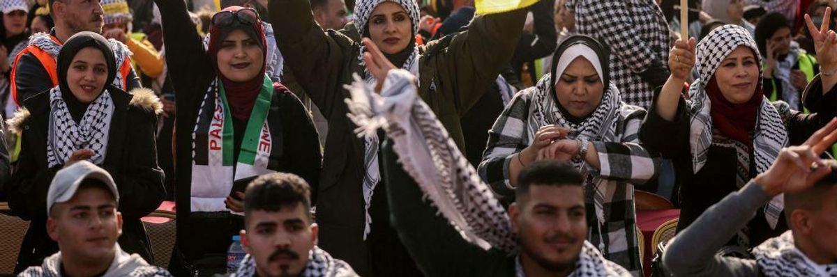 PALESTINIAN-POLITICS-DEMO