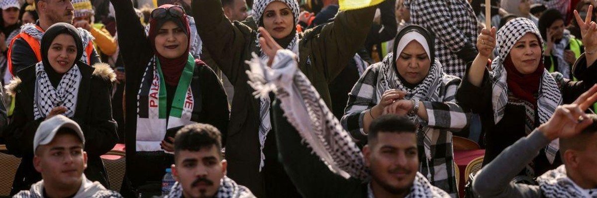 PALESTINIAN-POLITICS-DEMO