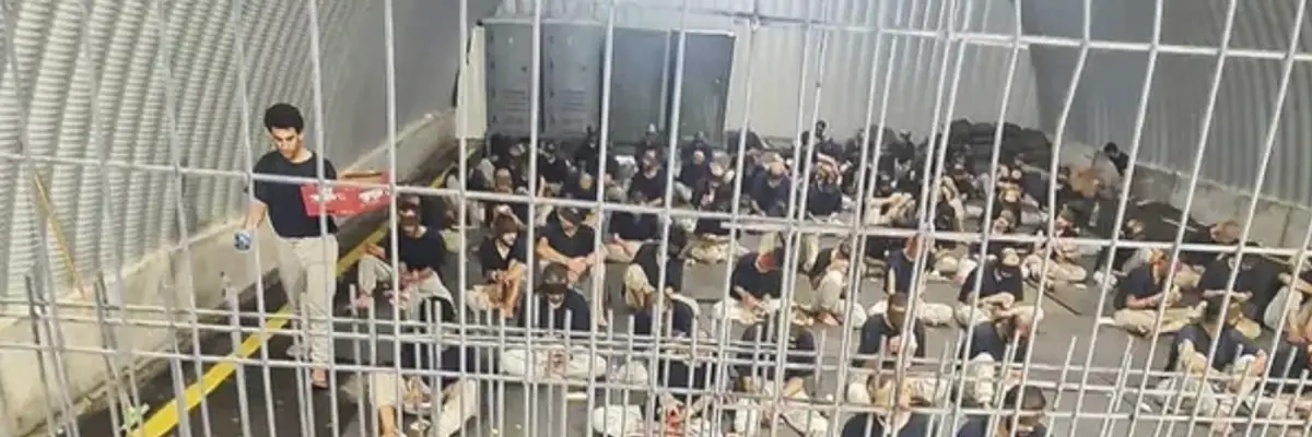 Palestinian prisoners in Sde Teiman