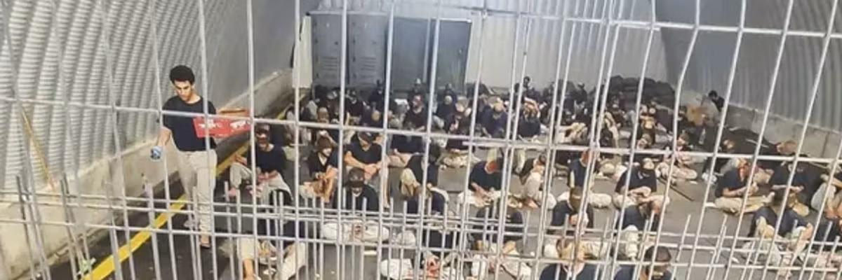 Palestinian prisoners in Sde Teiman