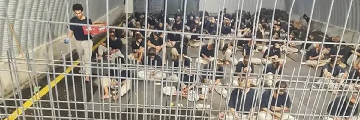 Palestinian prisoners in Sde Teiman