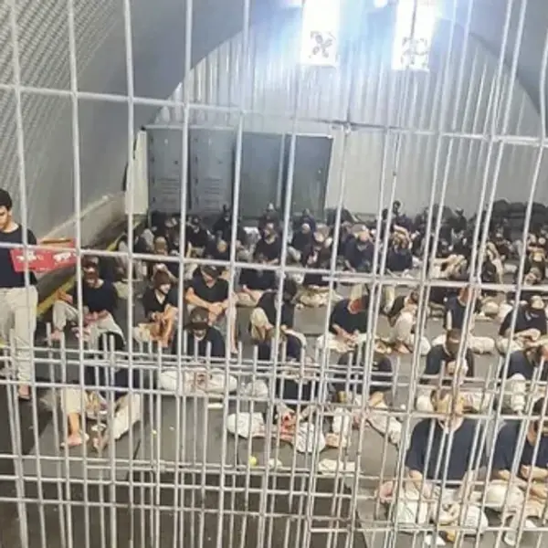 Palestinian prisoners in Sde Teiman