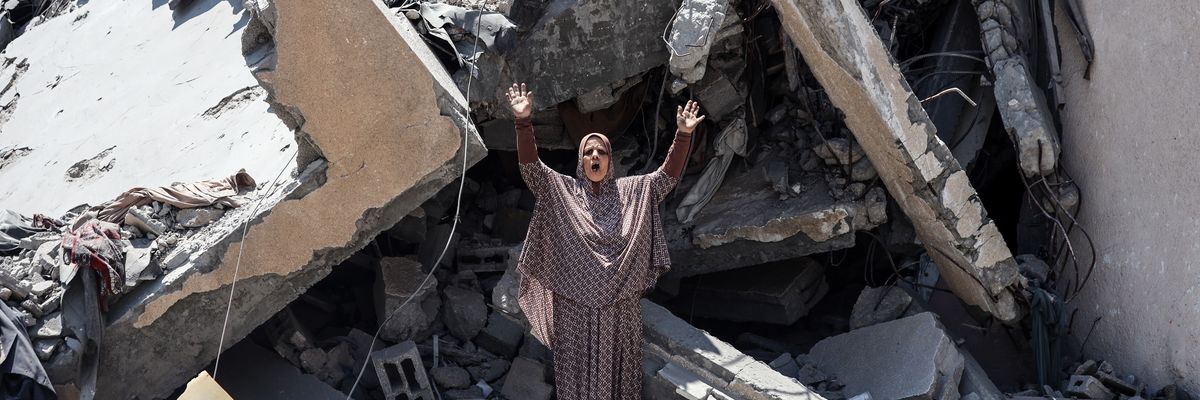 Palestinian woman in Gaza