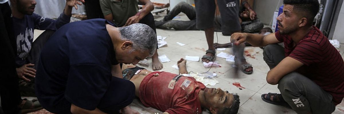 Palestinian wounded by Israeli troops