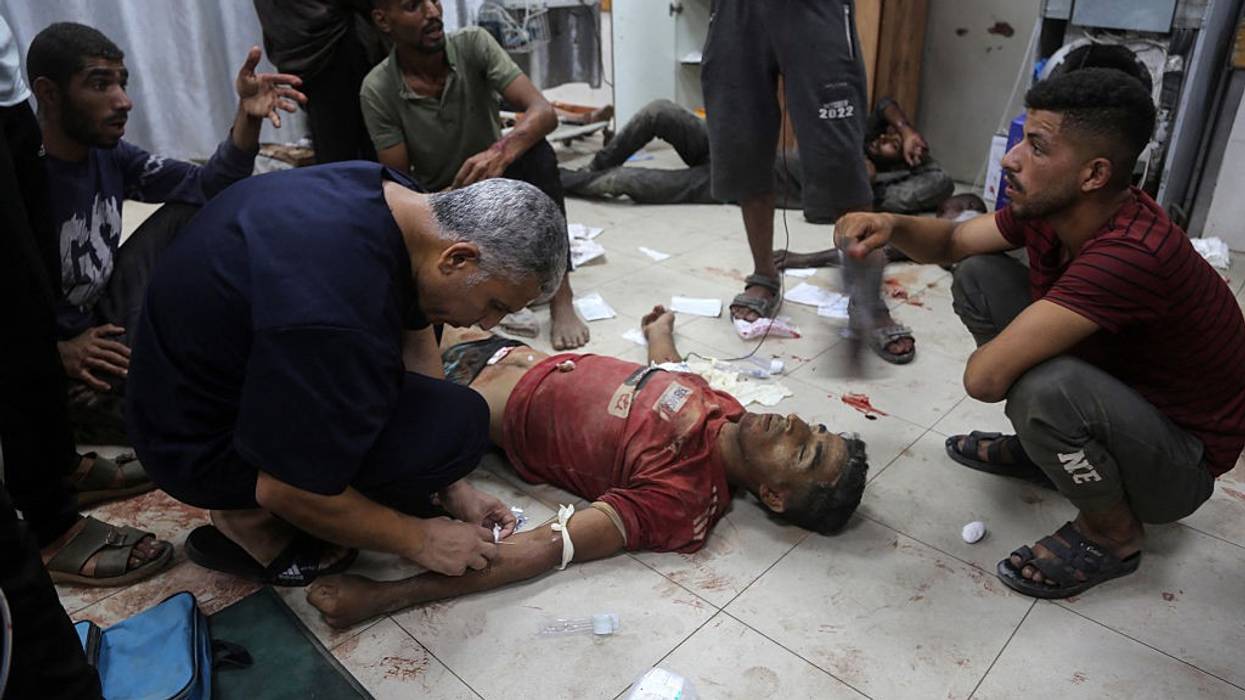 Palestinian wounded by Israeli troops