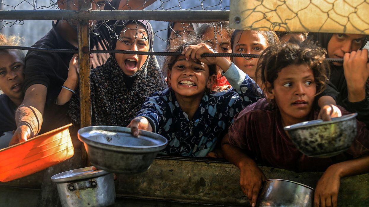 Palestinians fighting hunger in Gaza receive food aid