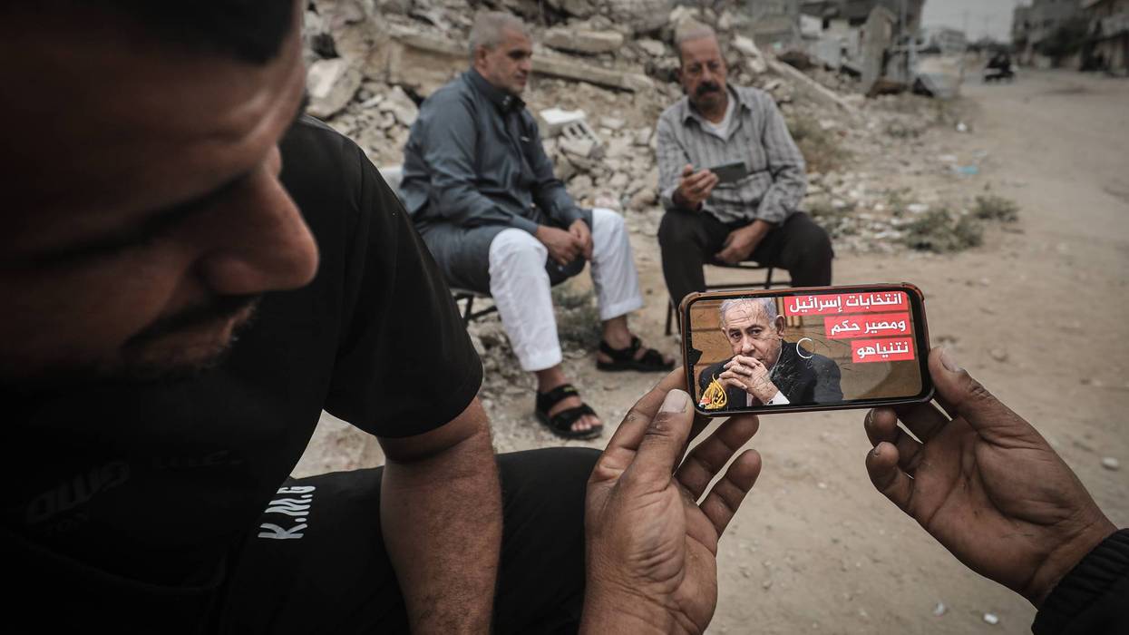 Palestinians in Gaza follow Israeli general elections