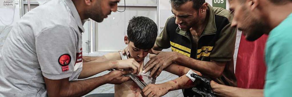 Gaza Civilians Blown Apart—Including Children—Have Injuries Typical of Battlefield Soldiers: Study