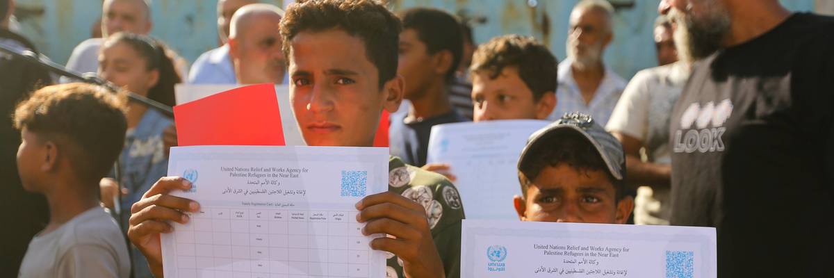 Palestinians Protest Board Of Peace's Exclusion Of UNWRA In Its Plans For Gaza