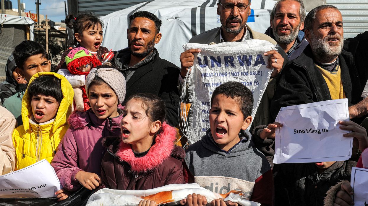 Palestinians protest in support of UNRWA