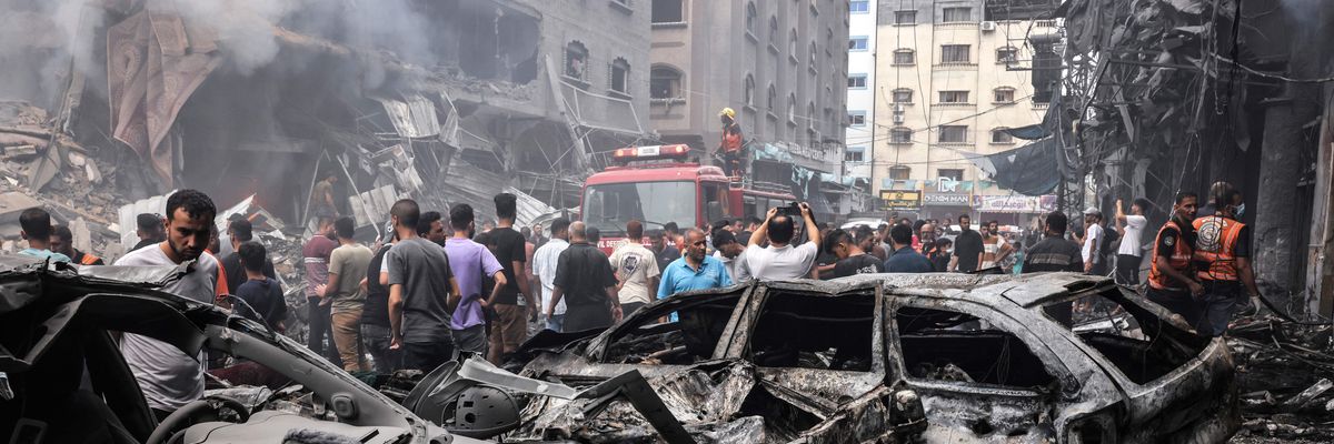 Palestinians search for survivors